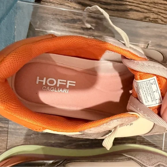 Hoff Women’s City Casual Sneaker Earth tone with Silver Peach Accent Size 8 - Picture 9 of 10